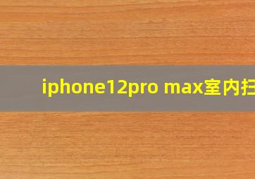 iphone12pro max室内扫描